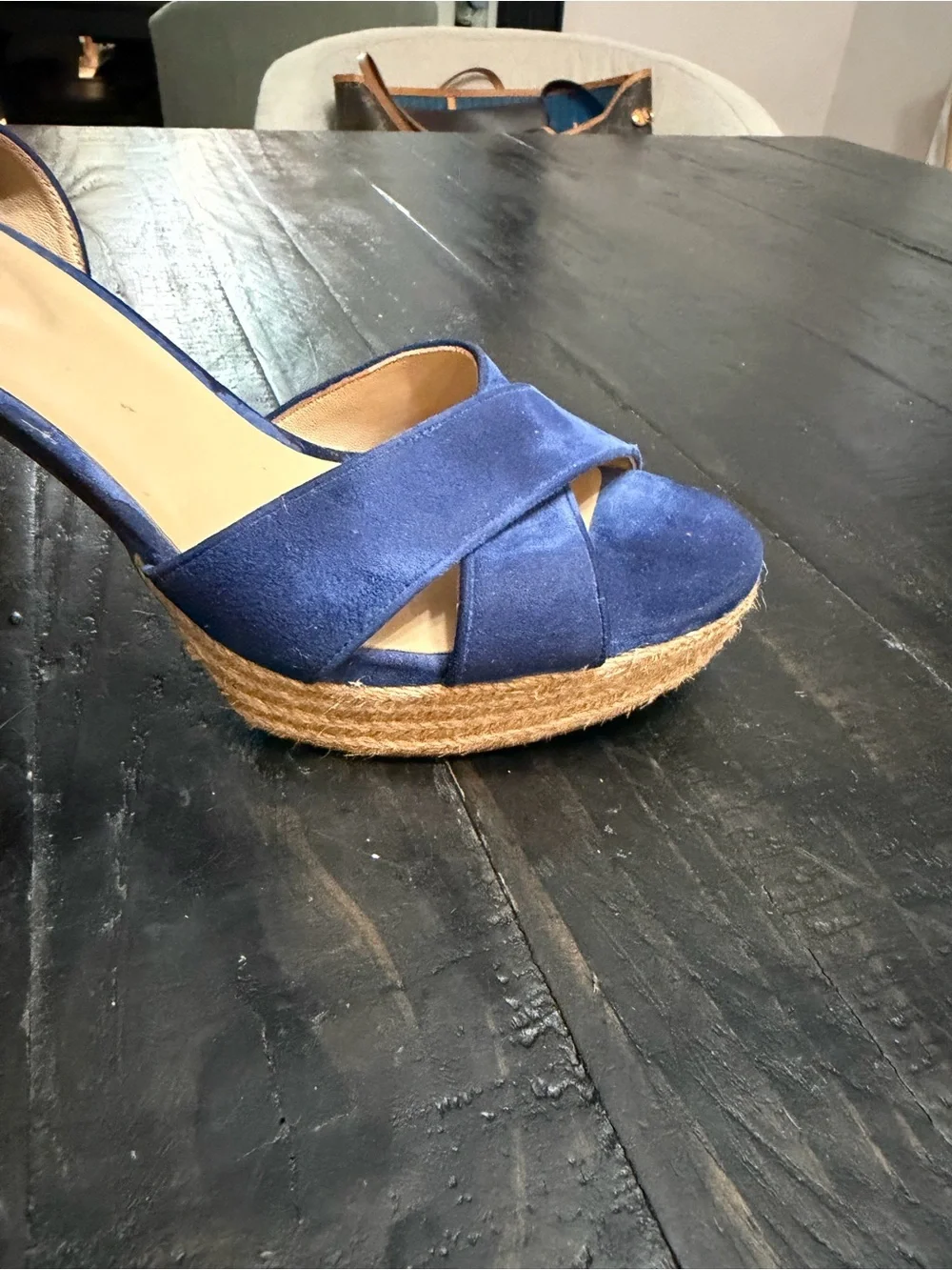 Lauren Ralph Lauren suede crisscross